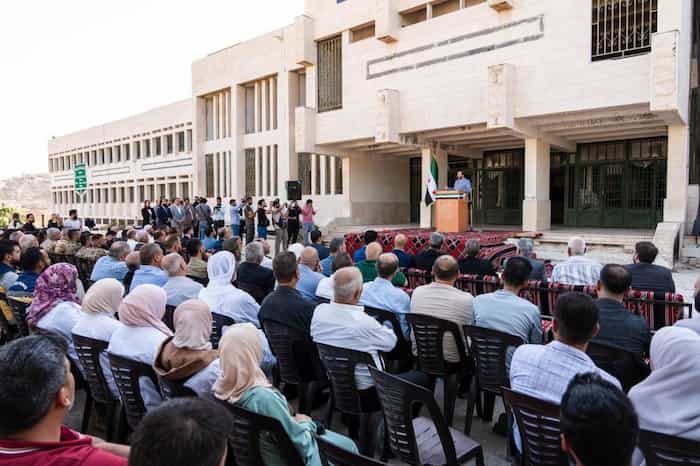 5توقيع مذكرة تفاهم لإعادة تأهيل المستشفى الوطني في الرستن