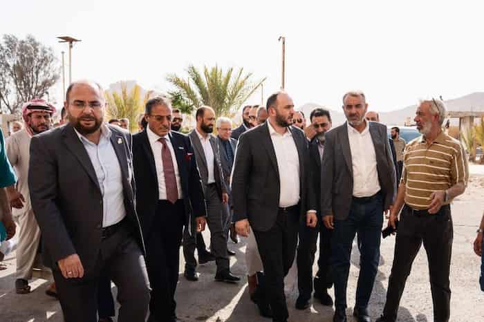 محافظ حمص يضع حجر الأساس لإعادة تأهيل مشفى تدمر الوطني2