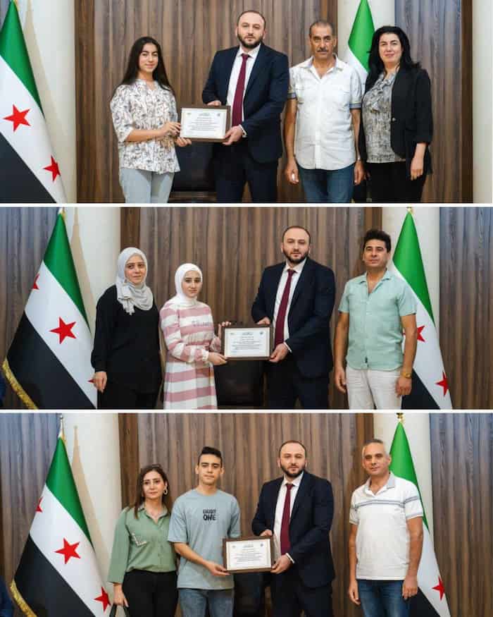 1محافظ حمص يكرم الطلبة الأوائل في شهادة التعليم الأساسي