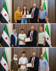 محافظ حمص يكرم الطلبة الأوائل في شهادة التعليم الأساسي