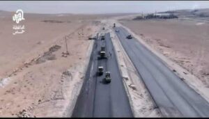 انطلاق أعمال تزفيت طريق المحلّق الشرقي في مدينة حسياء الصناعية